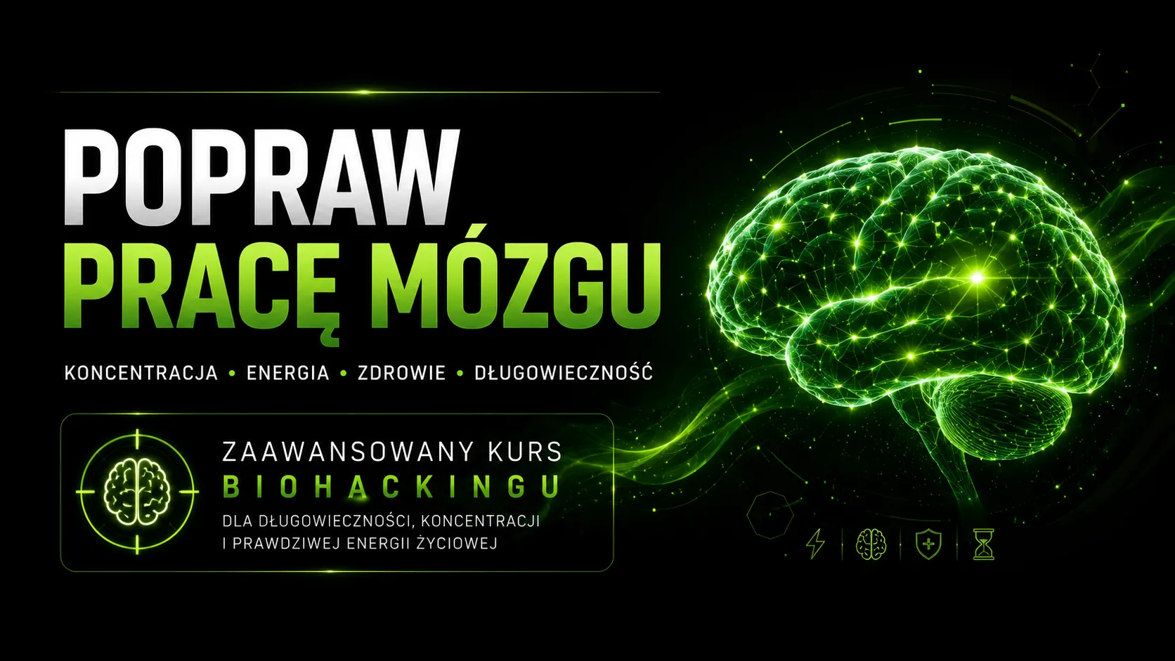 Kurs Biohacking Mózgu – podgląd materiałów