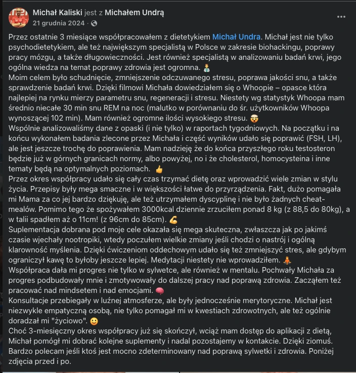 Opinia Michała (Screenshot)